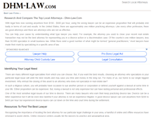 Tablet Screenshot of dhm-law.com